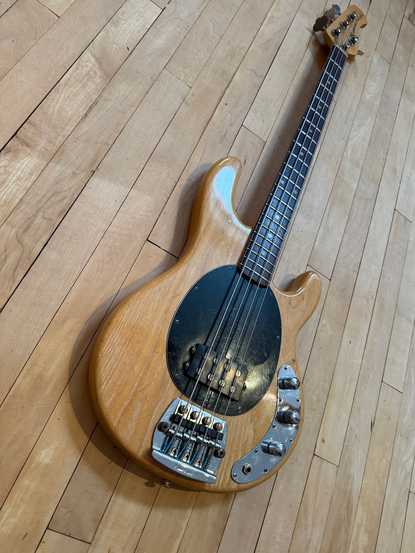 1982 Pre EB Musicman Stingray Bass Guitar Natural & Rosewood - Vintage Bass Room