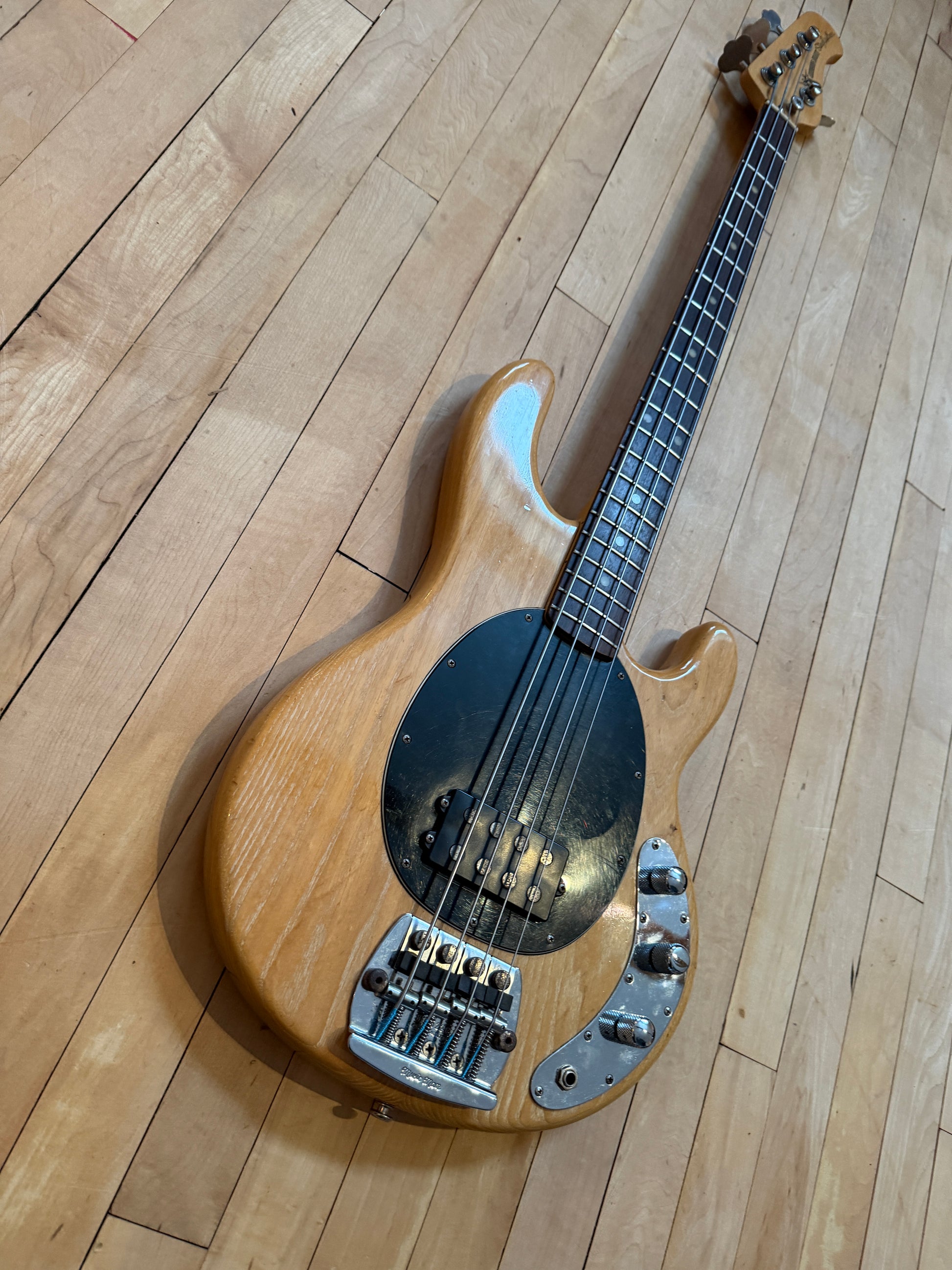1982 Pre EB Musicman Stingray Bass Guitar Natural & Rosewood - Vintage Bass Room