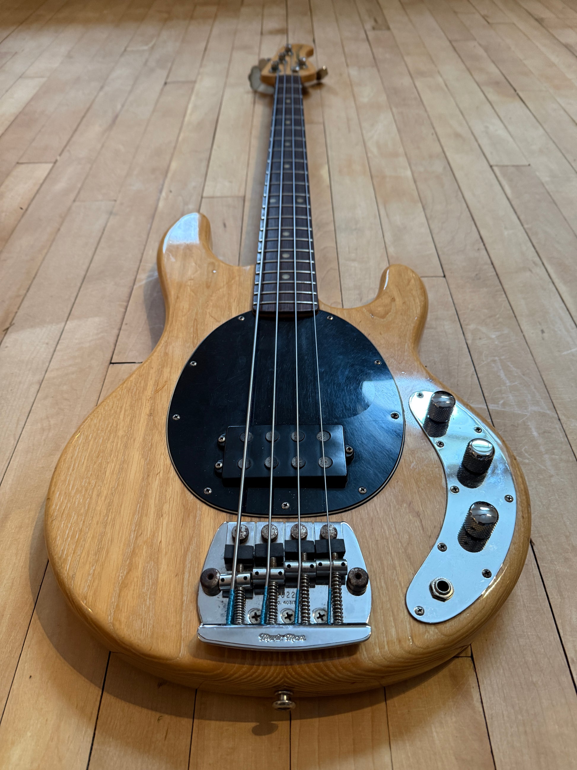 1982 Pre EB Musicman Stingray Bass Guitar Natural & Rosewood - Vintage Bass Room