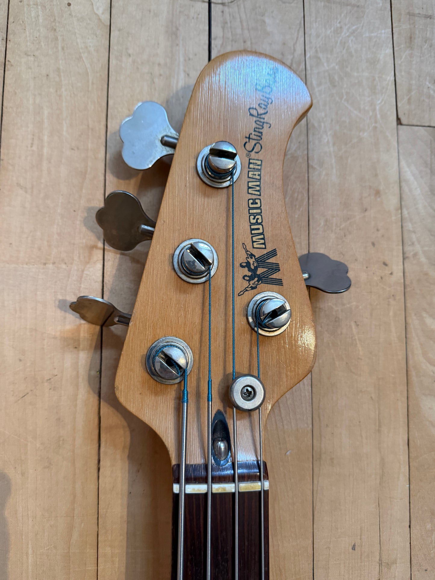 1982 Pre EB Musicman Stingray Bass Guitar Natural & Rosewood - Vintage Bass Room