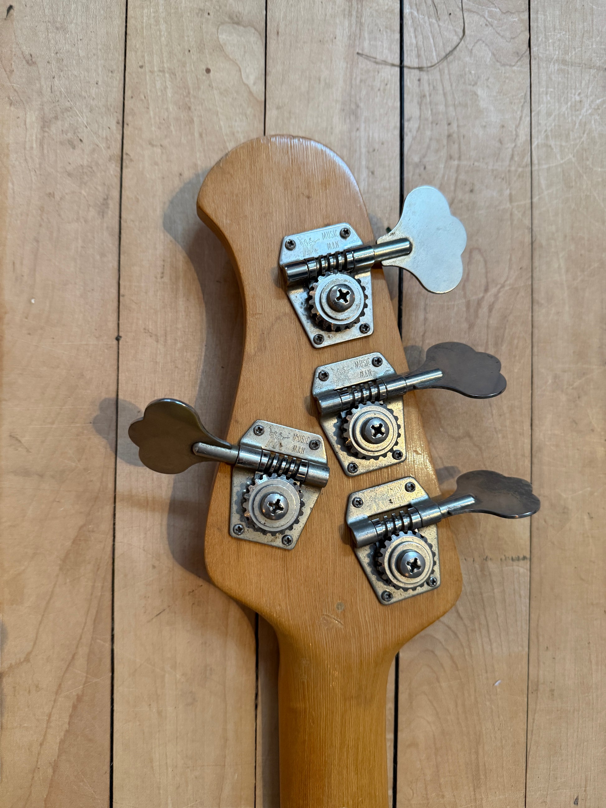 1982 Pre EB Musicman Stingray Bass Guitar Natural & Rosewood - Vintage Bass Room