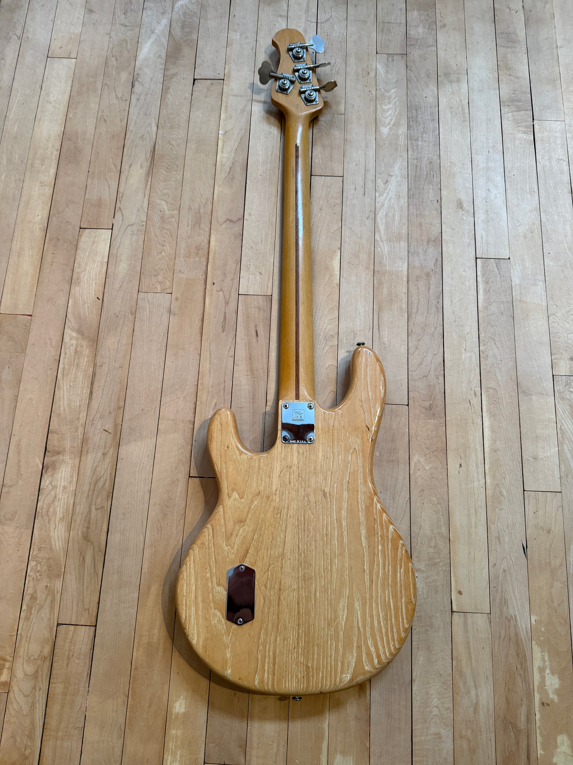 1982 Pre EB Musicman Stingray Bass Guitar Natural & Rosewood - Vintage Bass Room