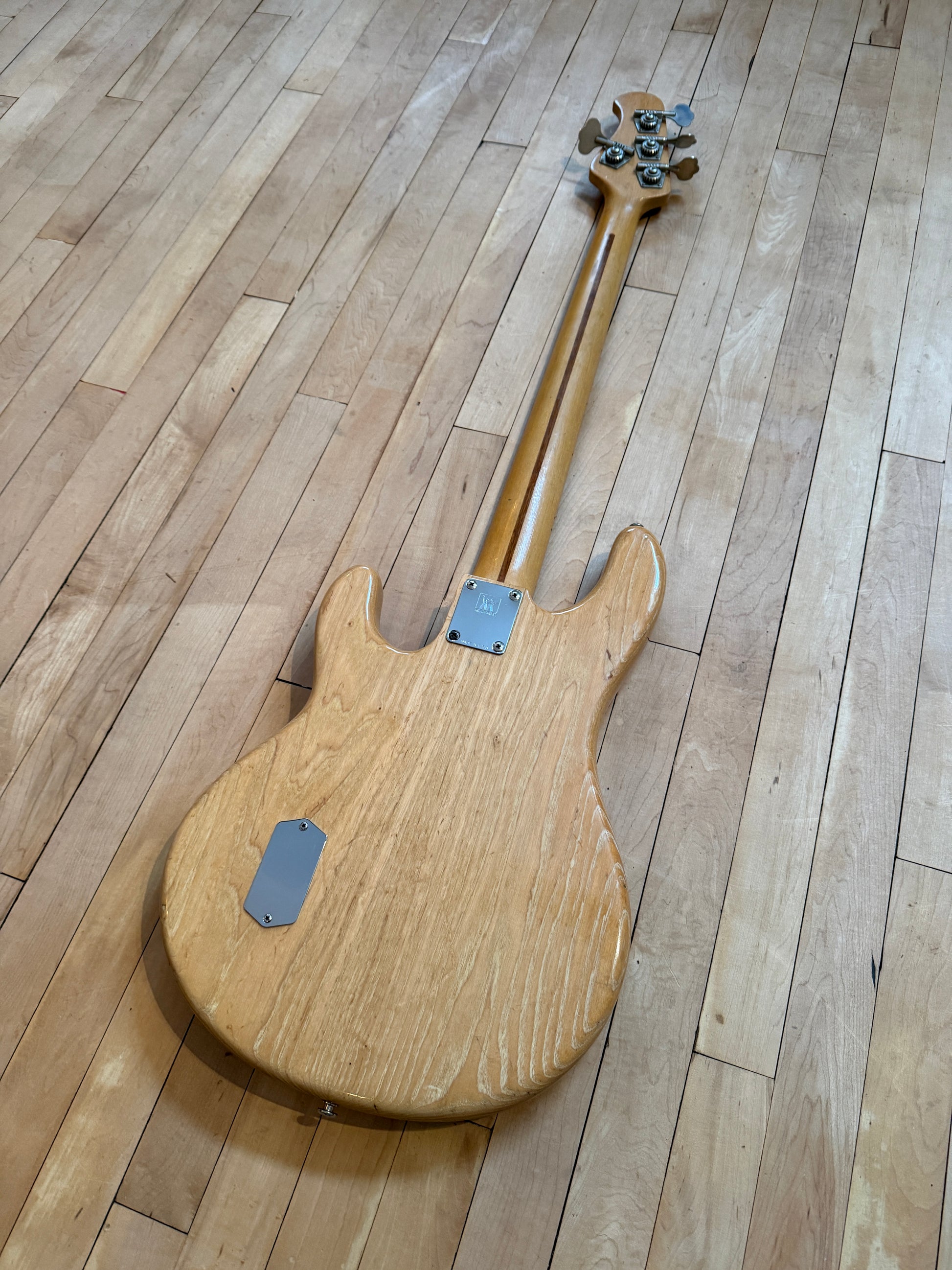 1982 Pre EB Musicman Stingray Bass Guitar Natural & Rosewood - Vintage Bass Room
