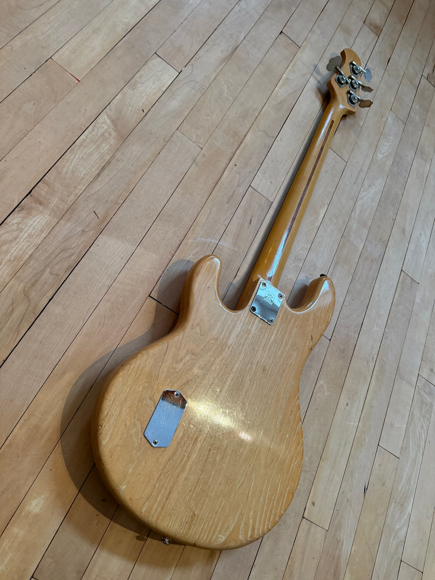 1982 Pre EB Musicman Stingray Bass Guitar Natural & Rosewood - Vintage Bass Room