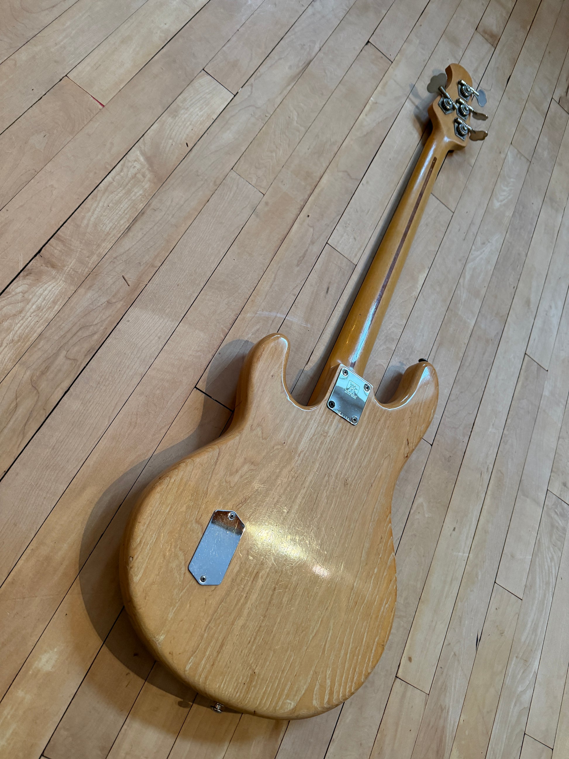 1982 Pre EB Musicman Stingray Bass Guitar Natural & Rosewood - Vintage Bass Room