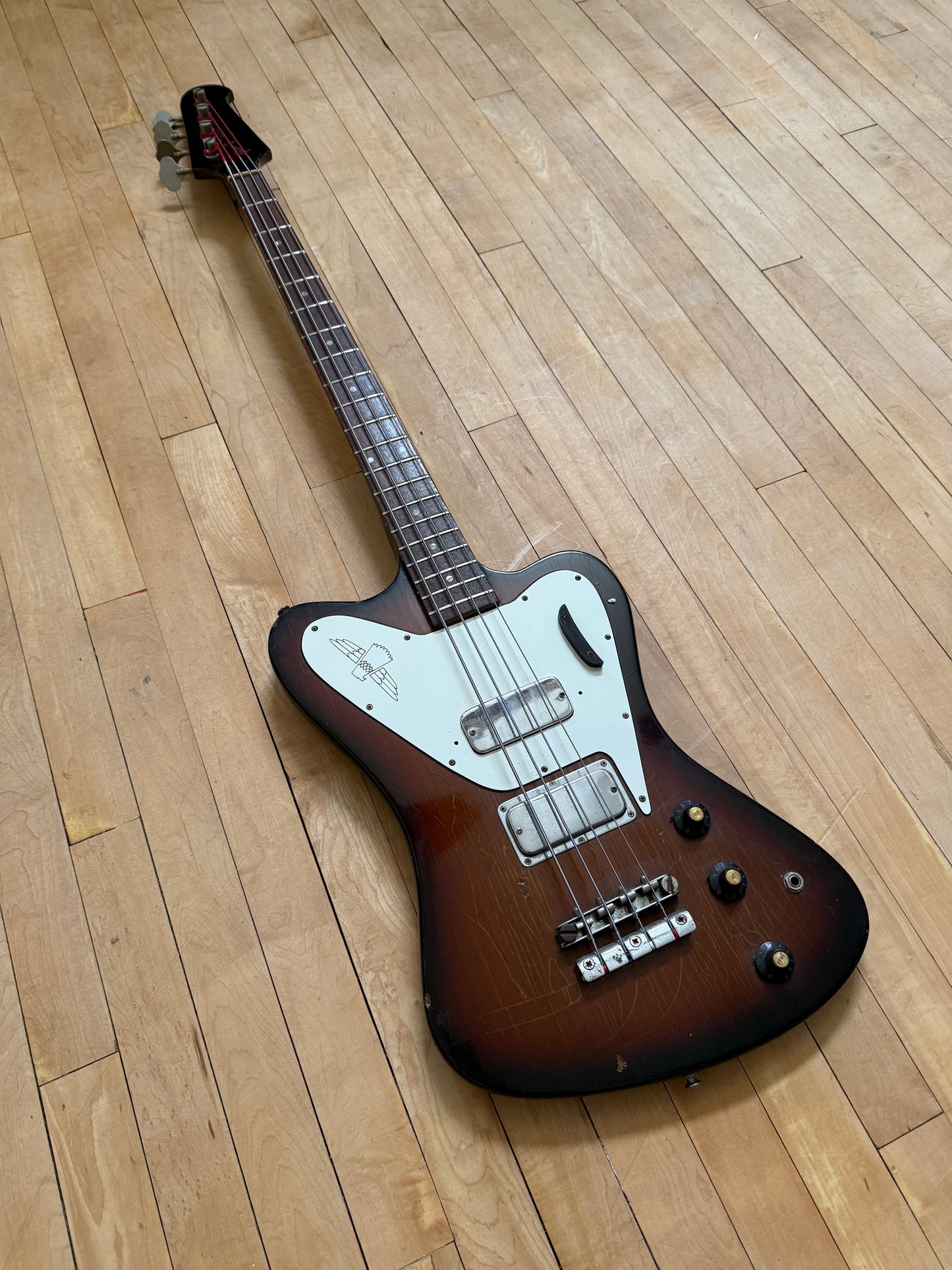 1967 Gibson Non Reverse Thunderbird Bass Guitar Dark Burst - Vintage Bass Room