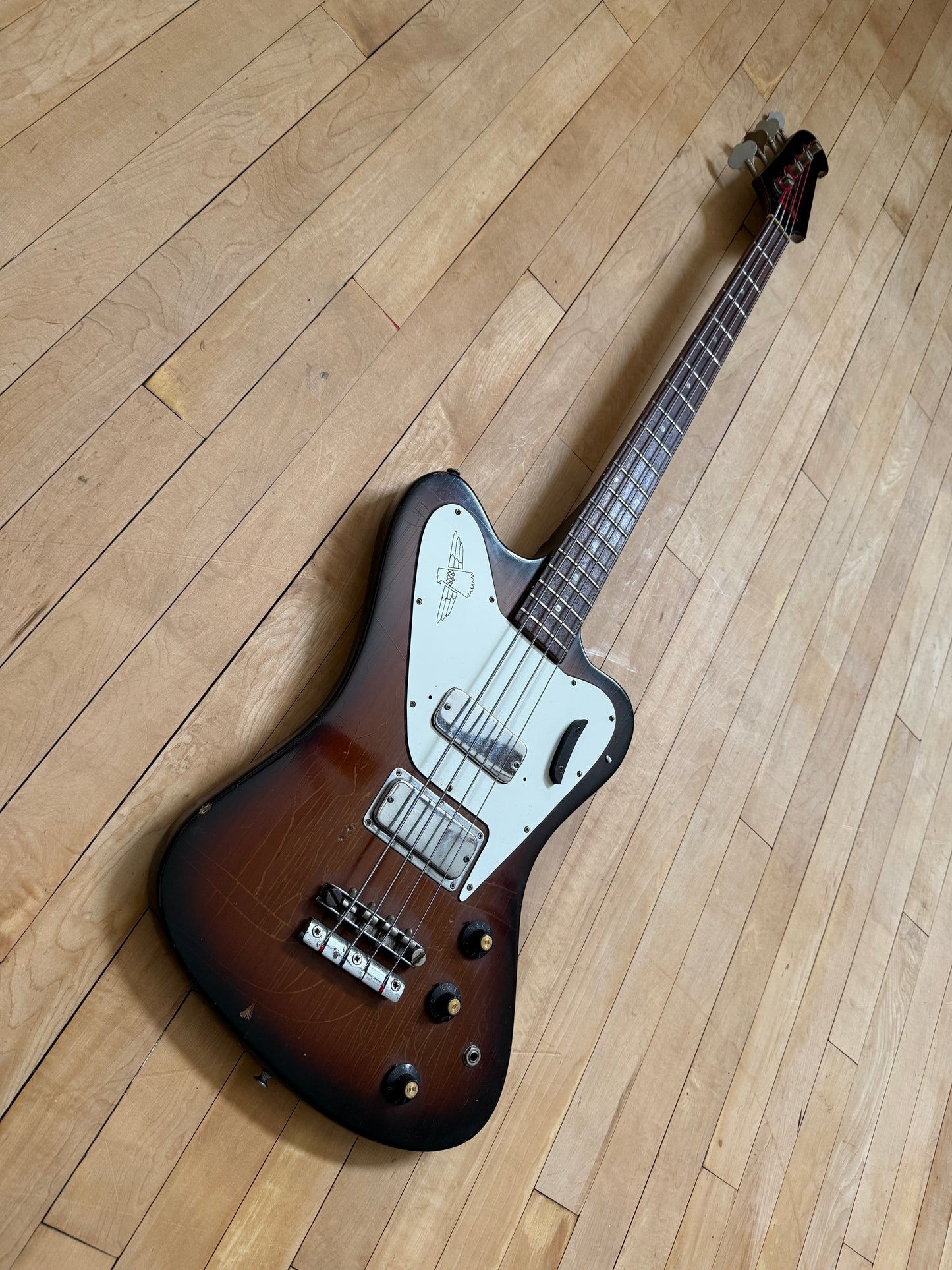 1967 Gibson Non Reverse Thunderbird Bass Guitar Dark Burst - Vintage Bass Room