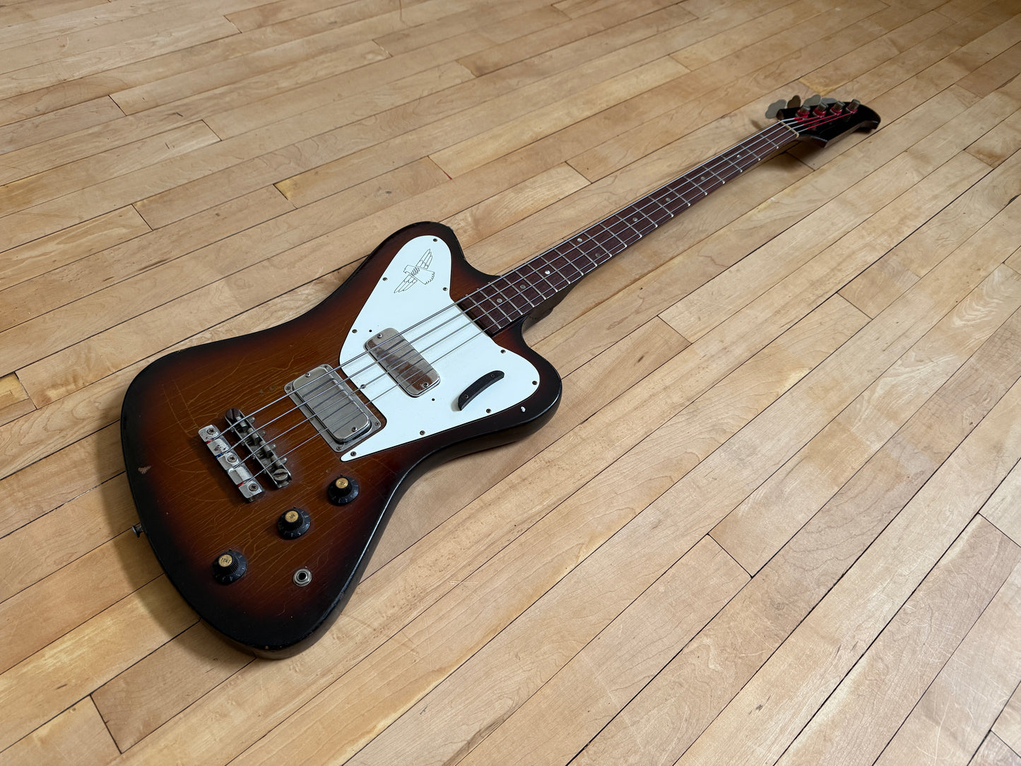 1967 Gibson Non Reverse Thunderbird Bass Guitar Dark Burst - Vintage Bass Room