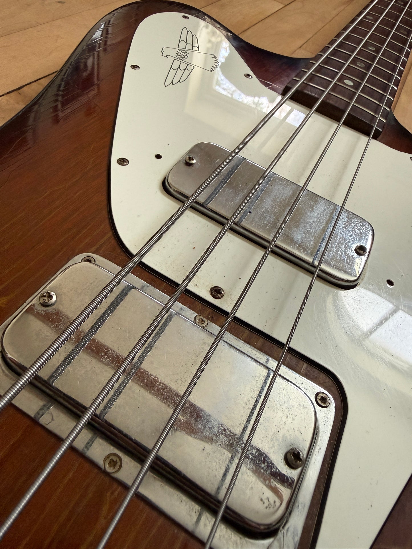 1967 Gibson Non Reverse Thunderbird Bass Guitar Dark Burst - Vintage Bass Room