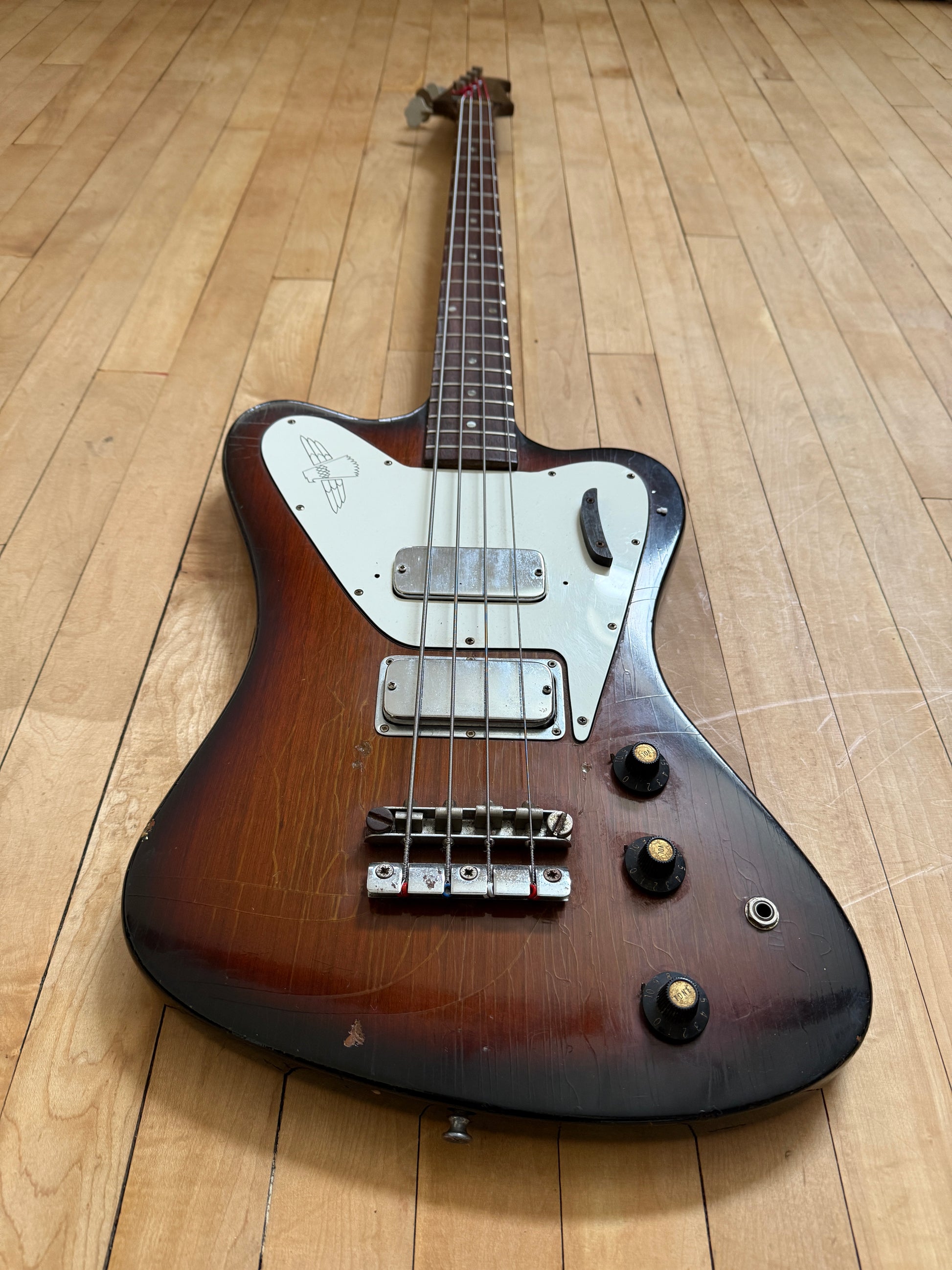 1967 Gibson Non Reverse Thunderbird Bass Guitar Dark Burst - Vintage Bass Room