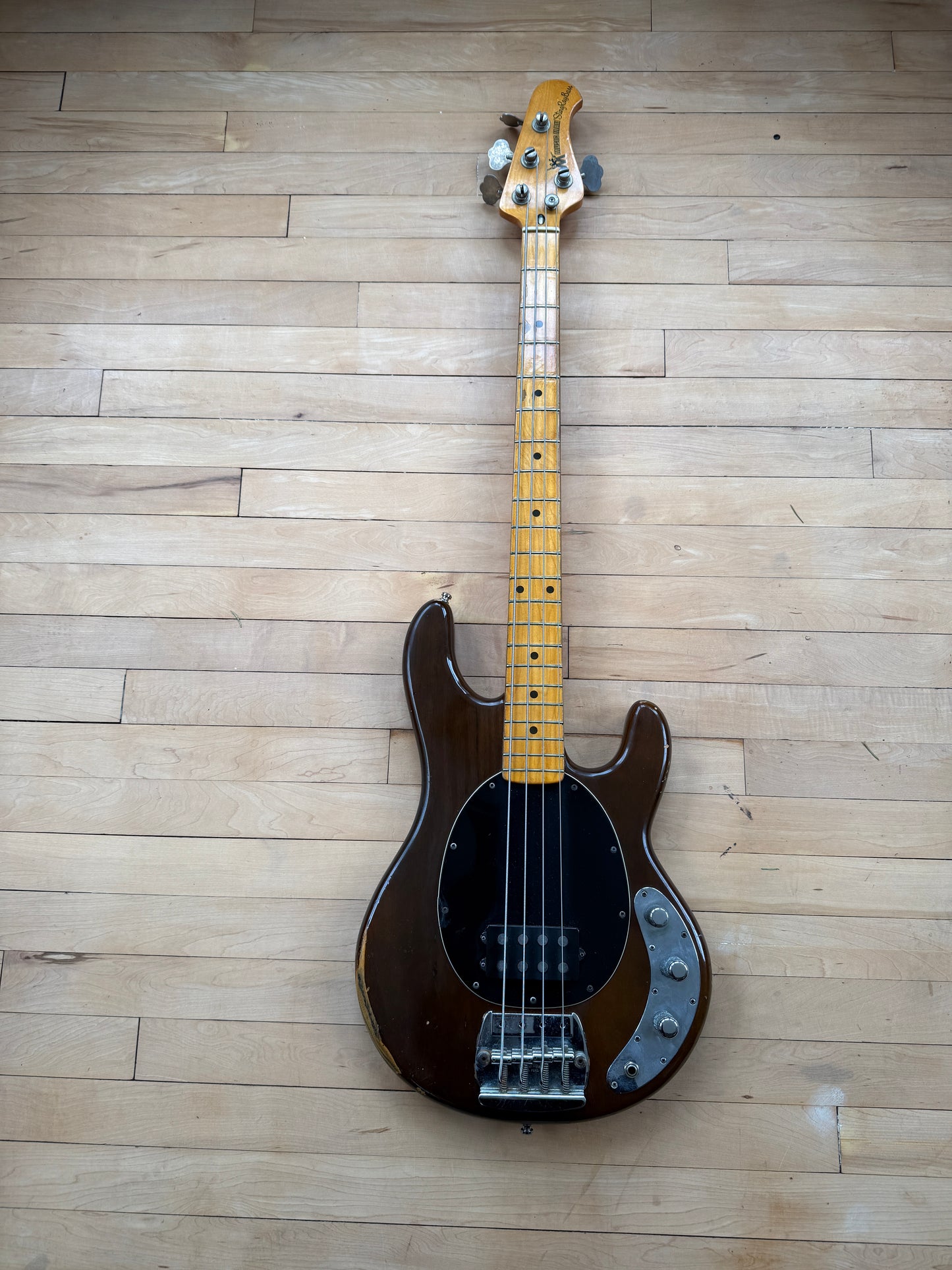 1978 Musicman Stingray Bass Guitar Mocha - Vintage Bass Room