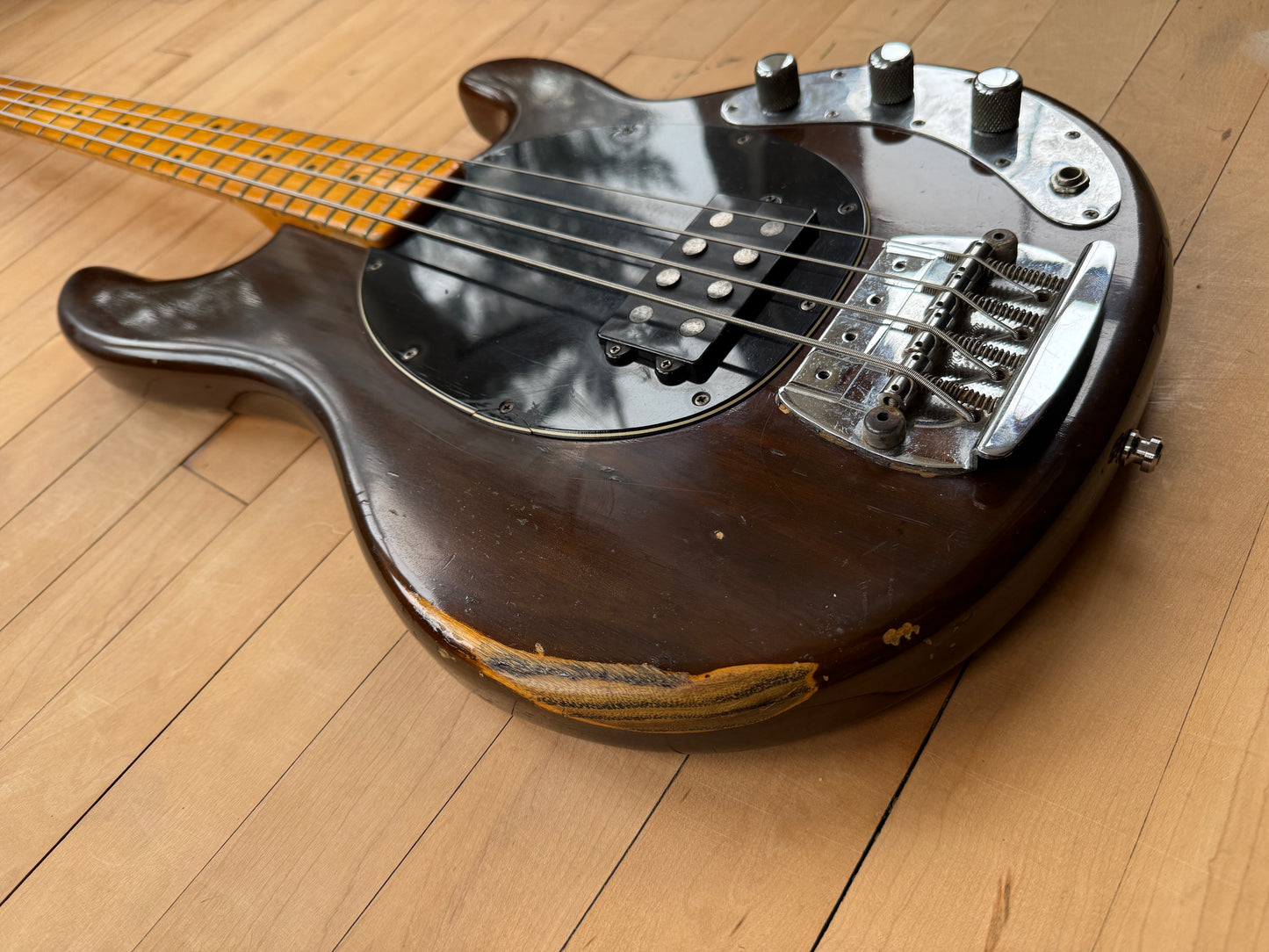 1978 Musicman Stingray Bass Guitar Mocha - Vintage Bass Room