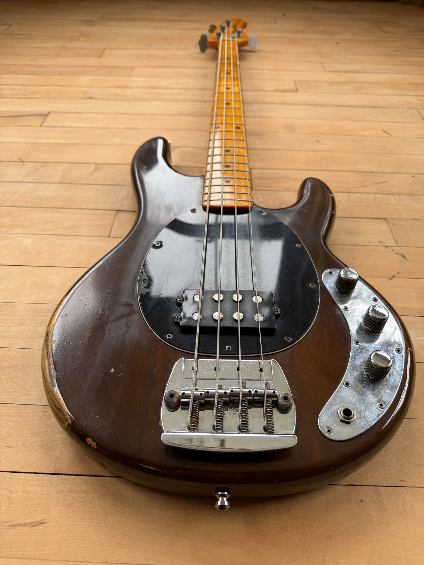 1978 Musicman Stingray Bass Guitar Mocha - Vintage Bass Room