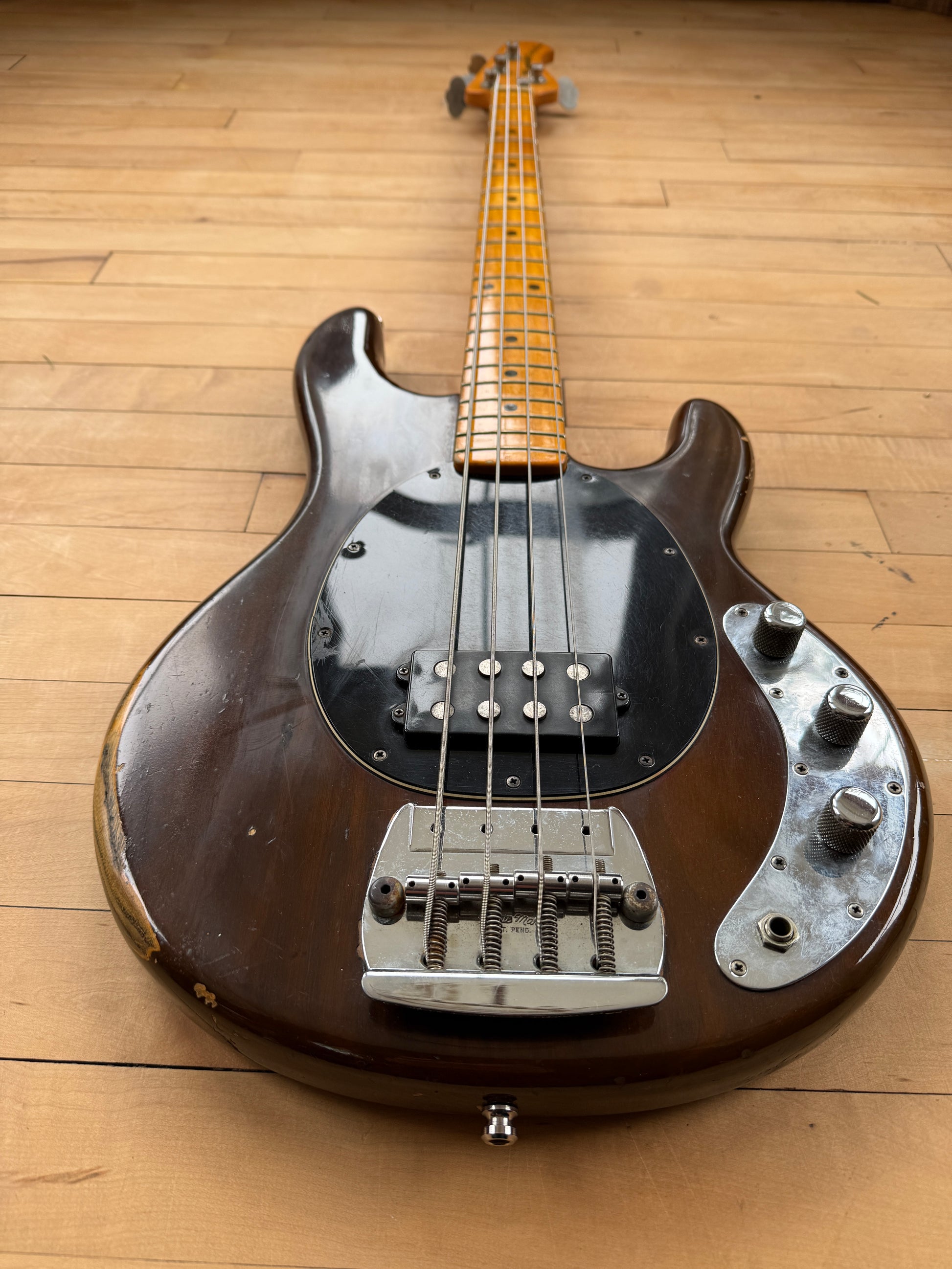 1978 Musicman Stingray Bass Guitar Mocha - Vintage Bass Room