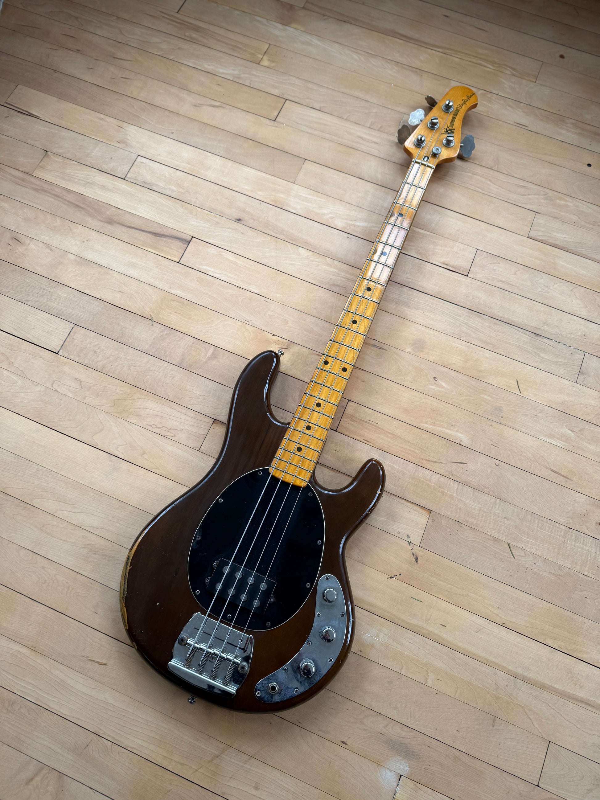 1978 Musicman Stingray Bass Guitar Mocha - Vintage Bass Room