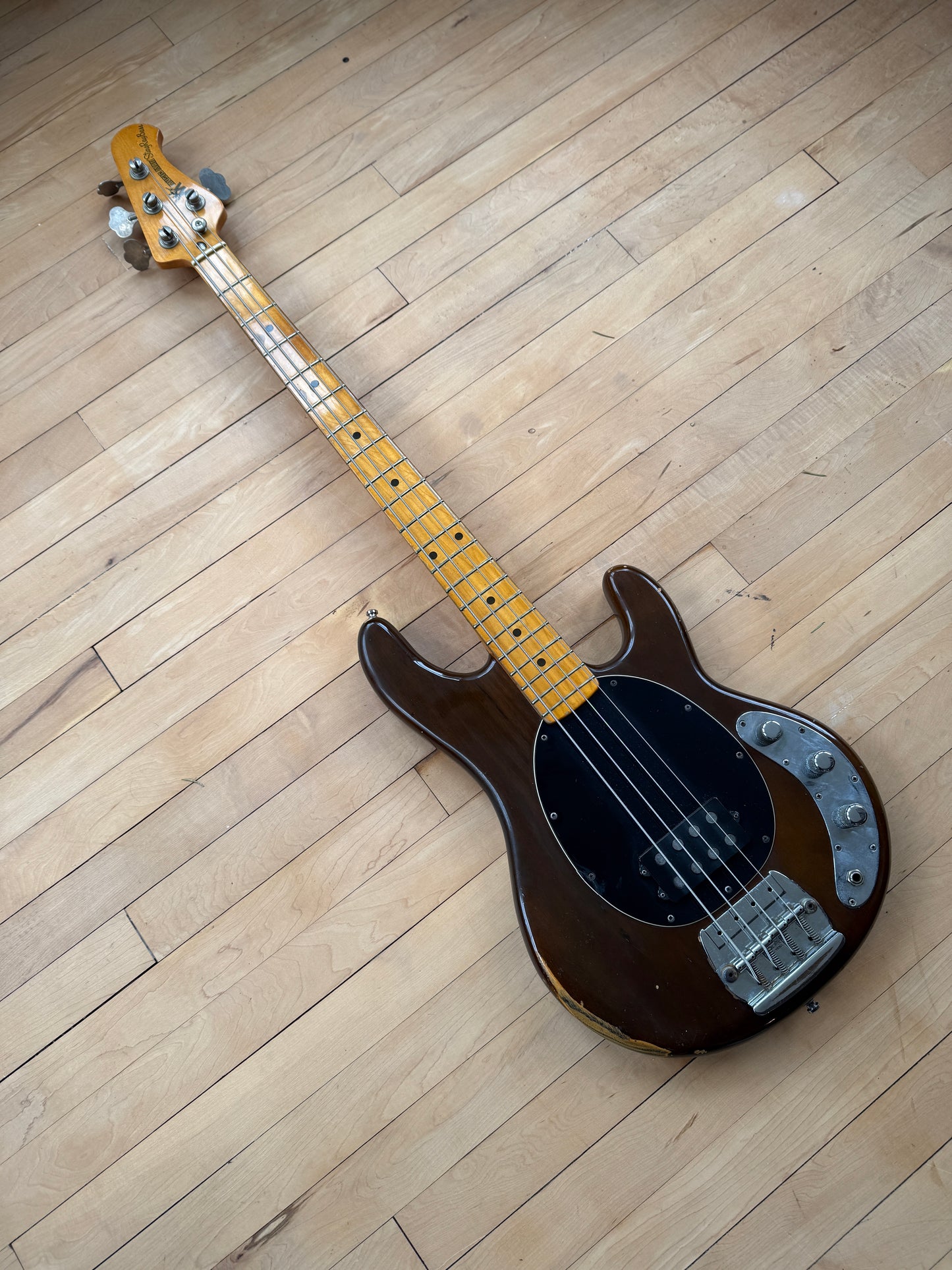 1978 Musicman Stingray Bass Guitar Mocha - Vintage Bass Room
