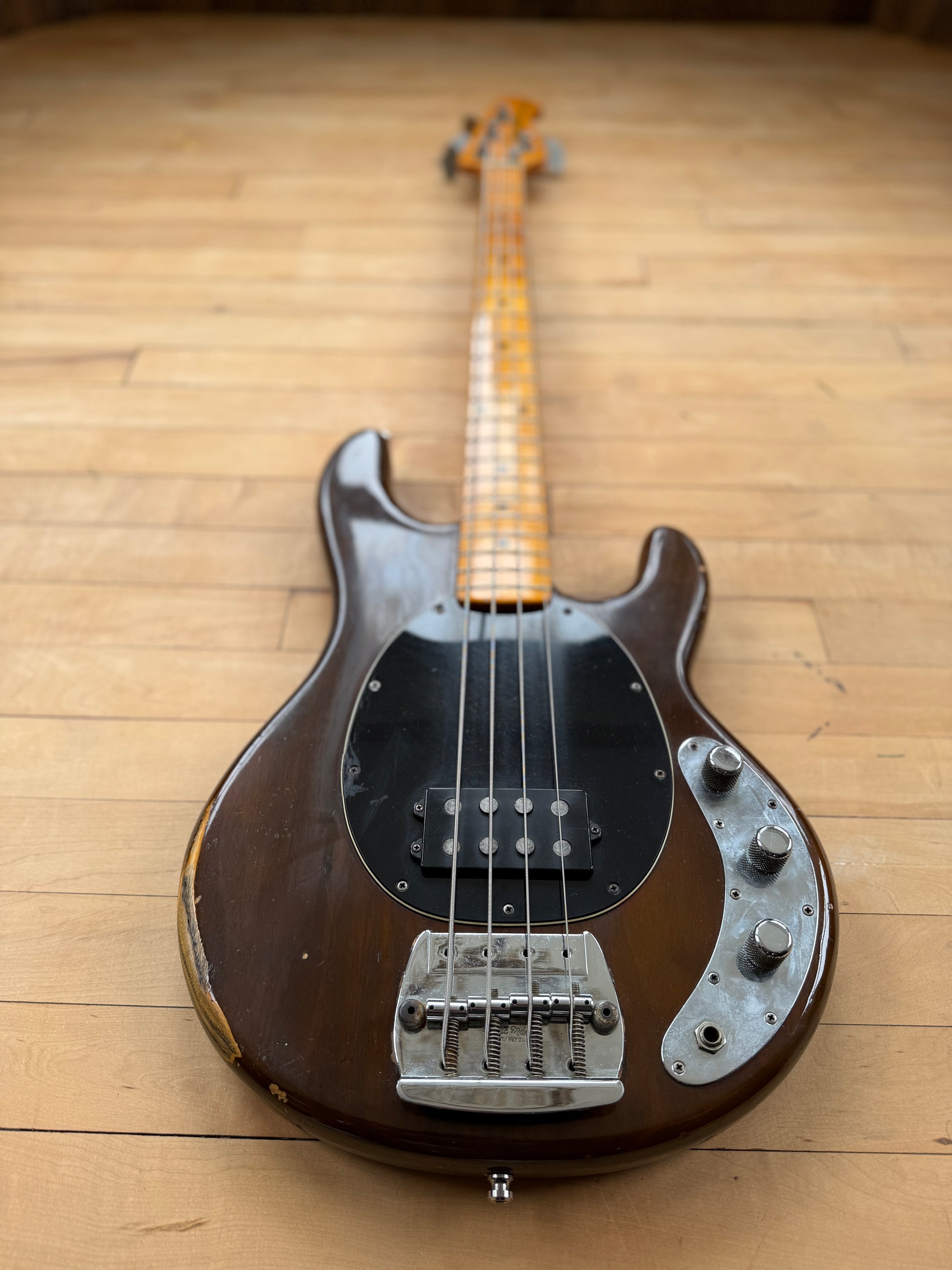 1978 Musicman Stingray Bass Guitar Mocha - Vintage Bass Room