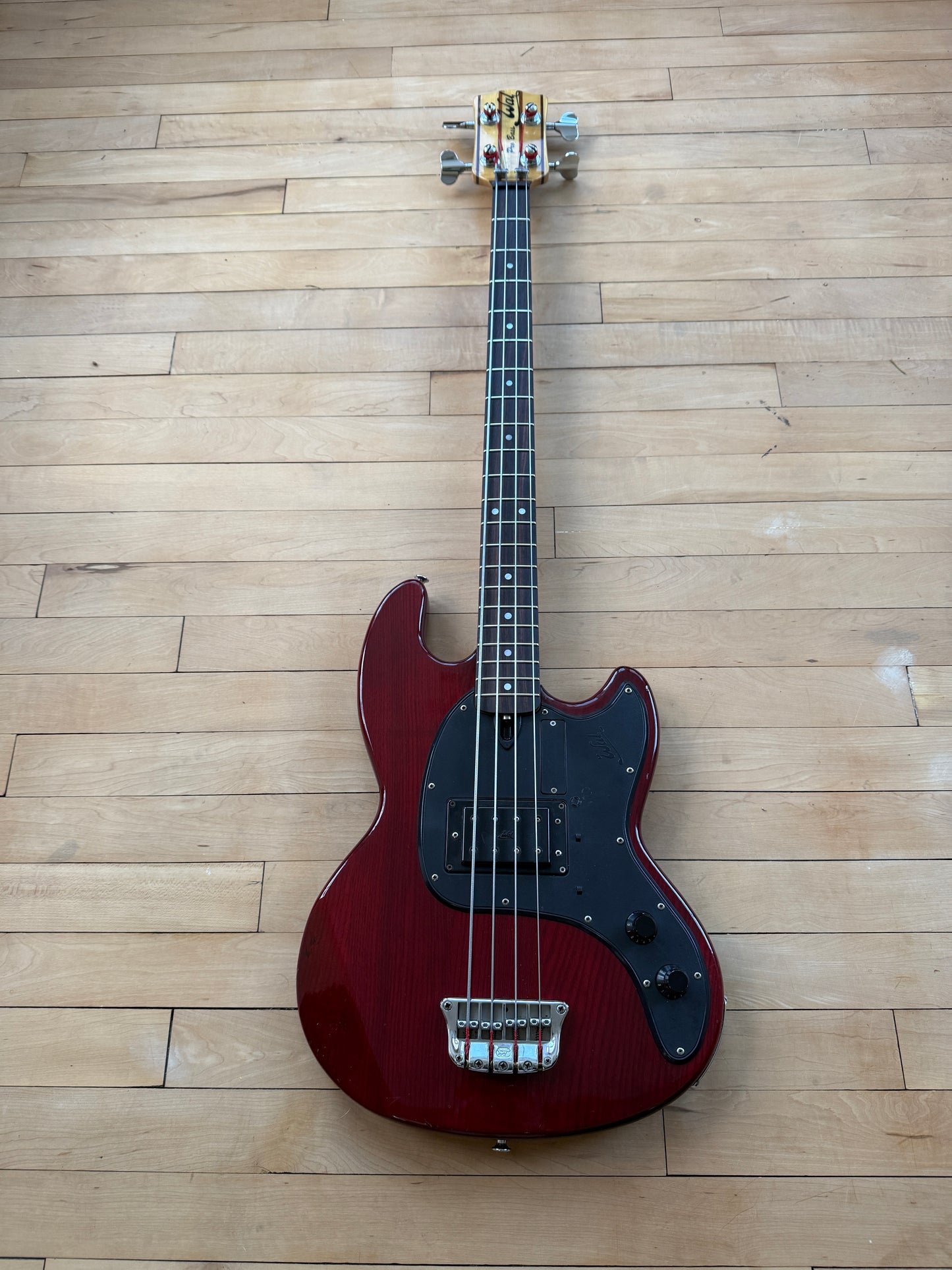 1979 Wal Pro 1E Bass Guitar in Cherry Red - Vintage Bass Room