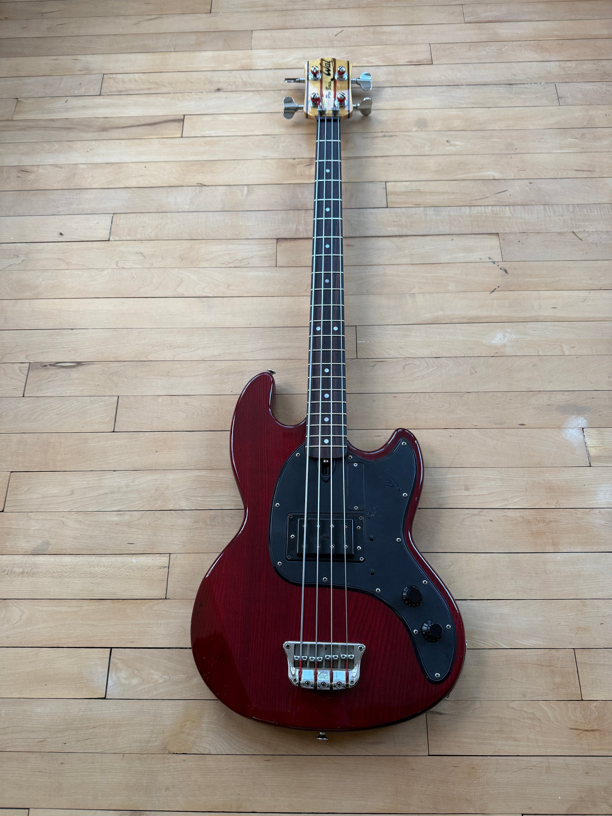 1979 Wal Pro 1E Bass Guitar in Cherry Red - Vintage Bass Room