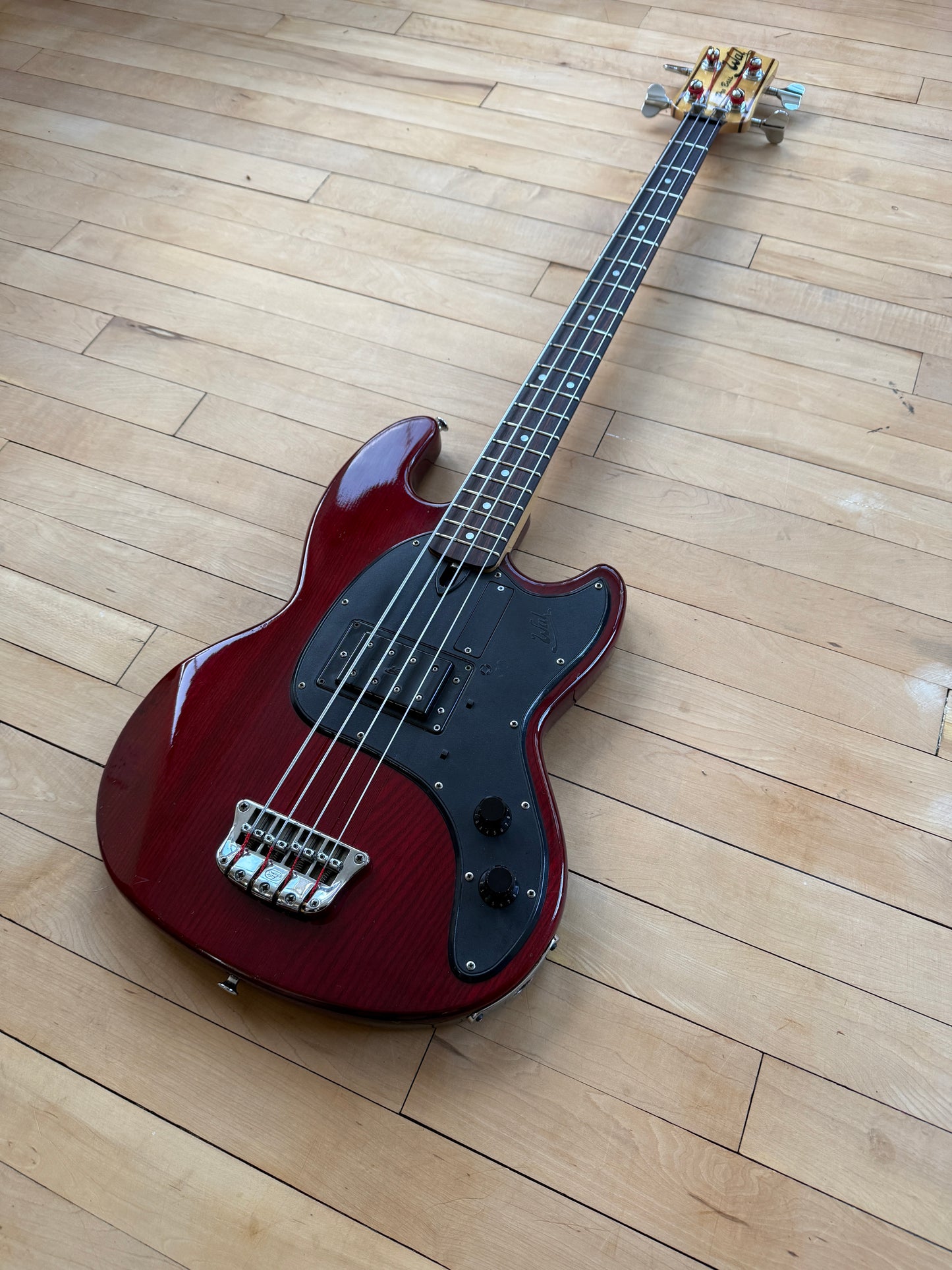 1979 Wal Pro 1E Bass Guitar in Cherry Red - Vintage Bass Room