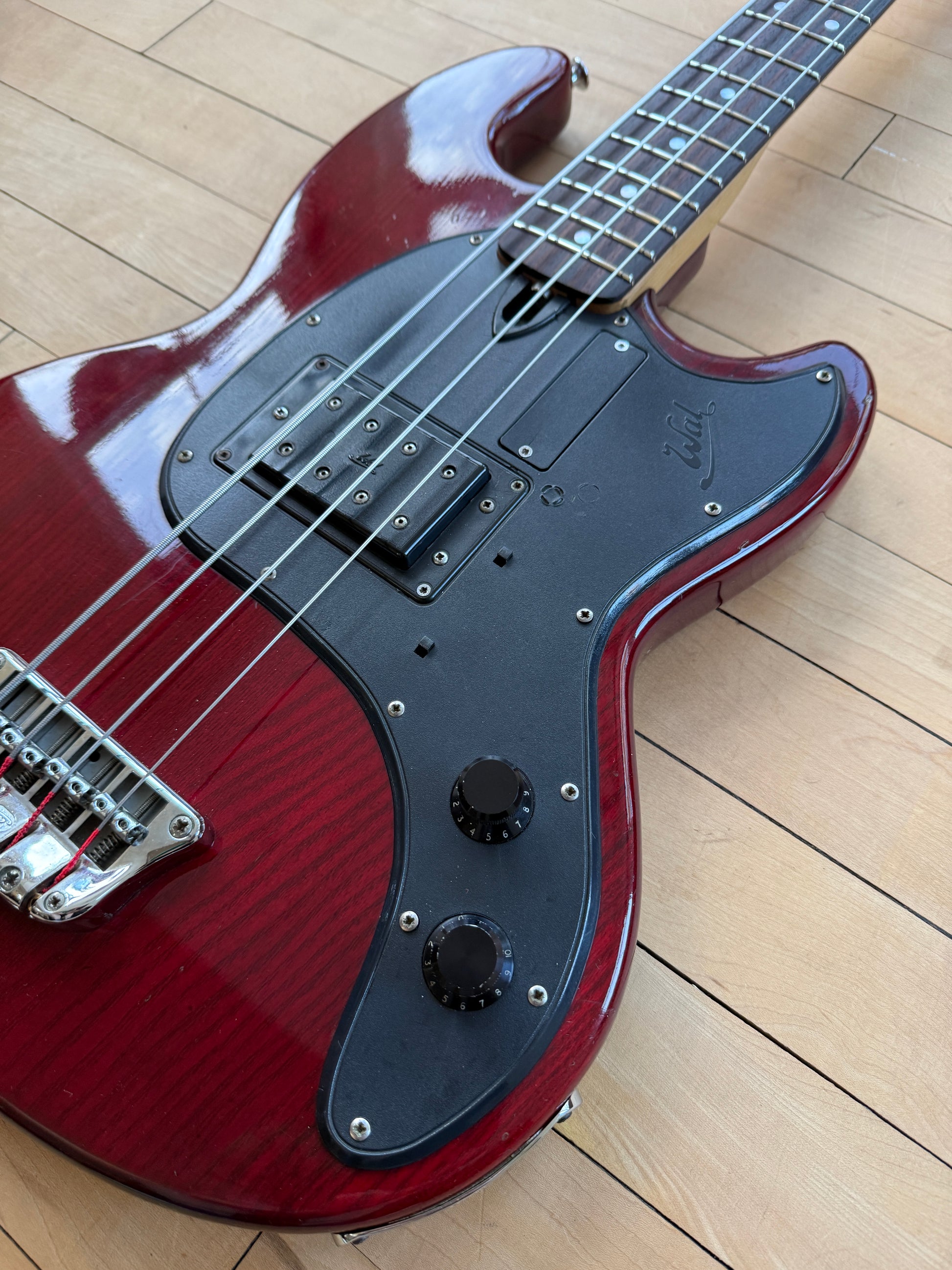 1979 Wal Pro 1E Bass Guitar in Cherry Red - Vintage Bass Room