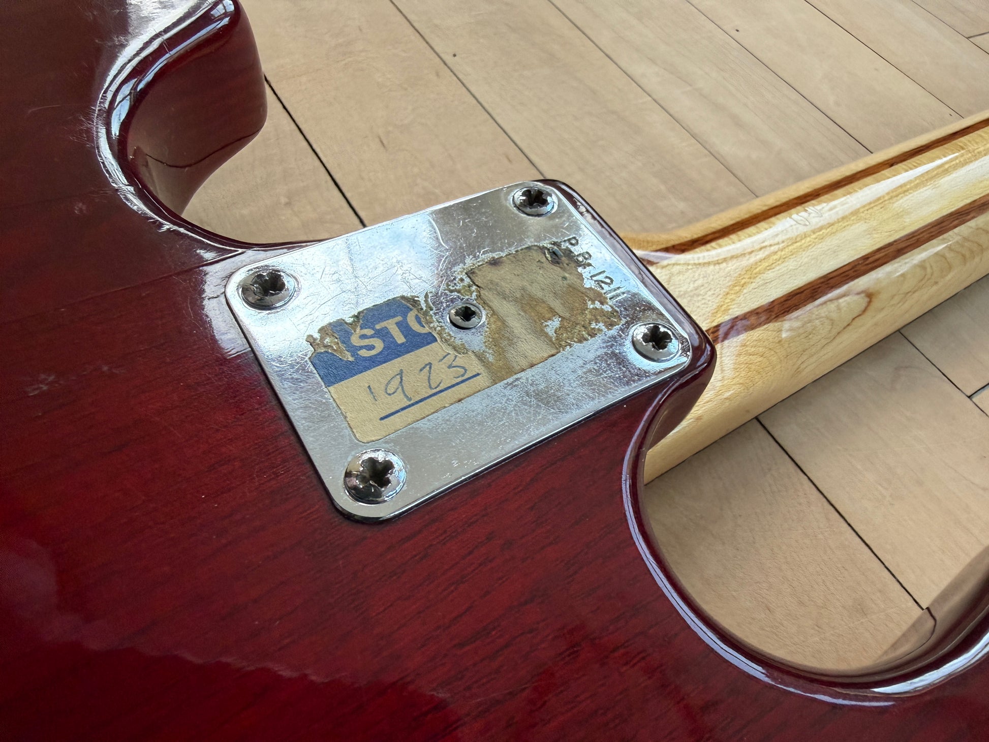 1979 Wal Pro 1E Bass Guitar in Cherry Red - Vintage Bass Room