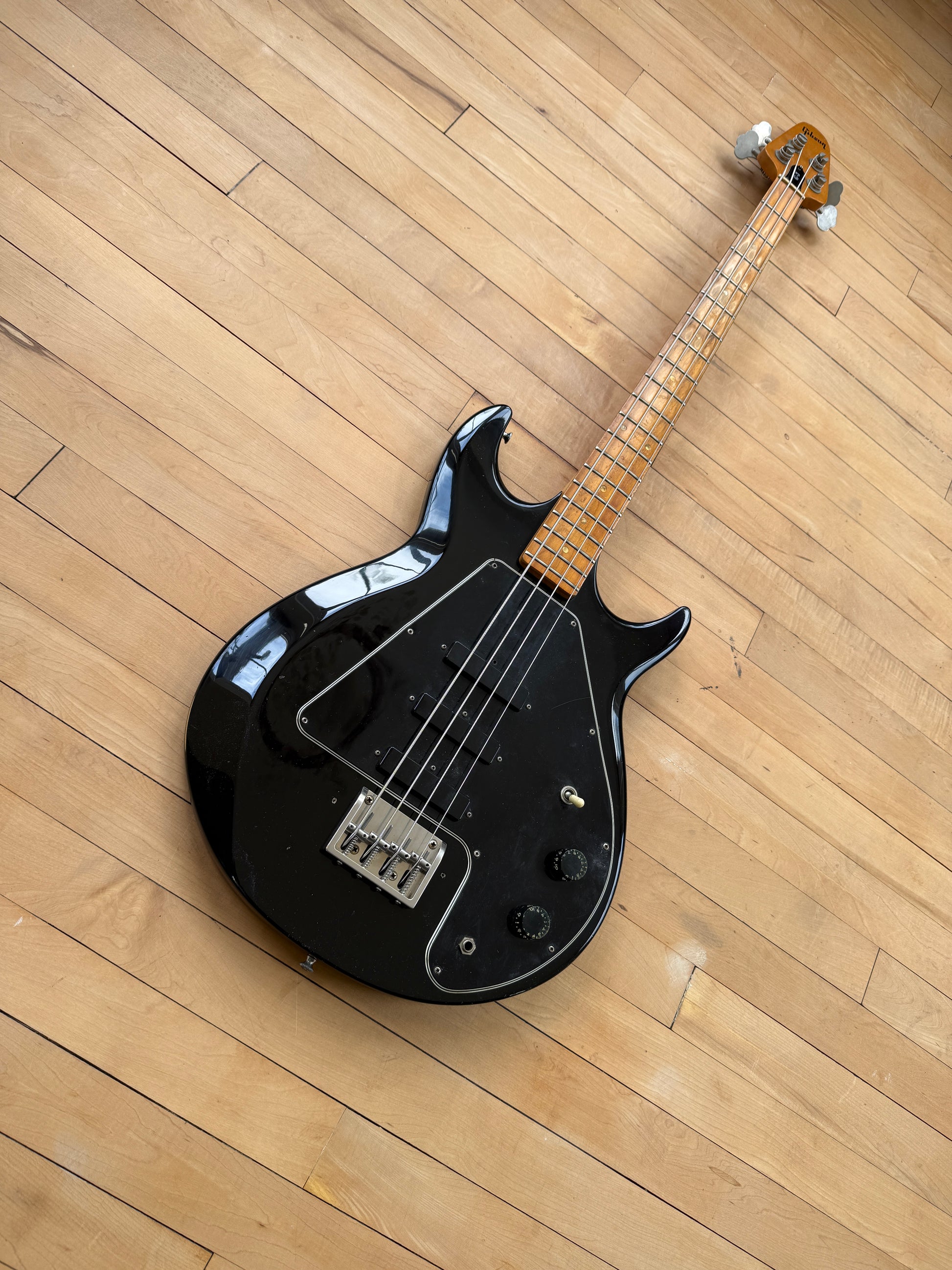 1976 Gibson G3 Grabber Bass Guitar Black - Vintage Bass Room