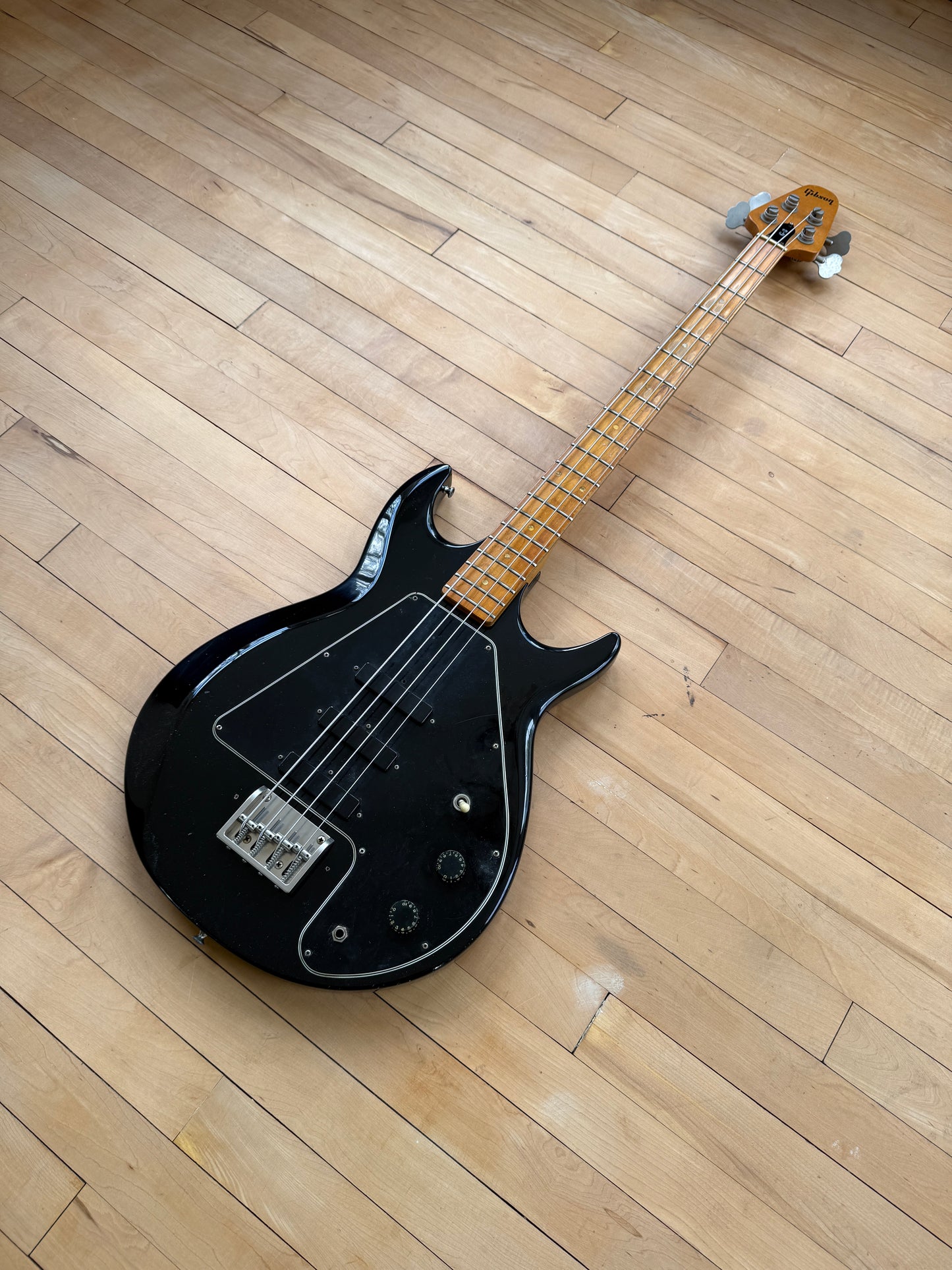 1976 Gibson G3 Grabber Bass Guitar Black - Vintage Bass Room