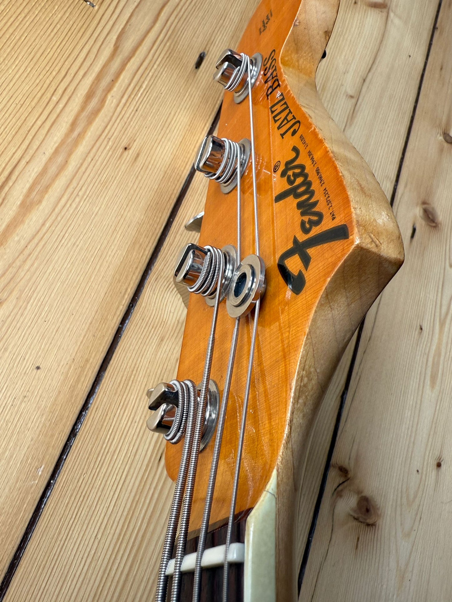 1971 Fender Jazz Bass Guitar Sunburst - Vintage Bass Room