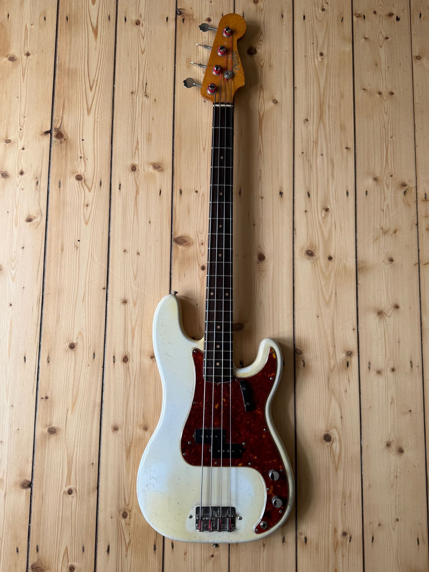 1962 Fender Precision Bass Guitar Olympic White - Vintage Bass Room