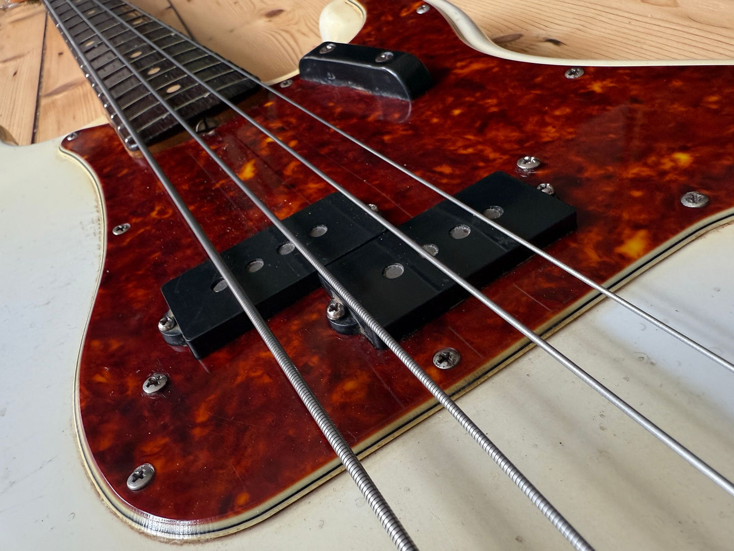 1962 Fender Precision Bass Guitar Olympic White - Vintage Bass Room