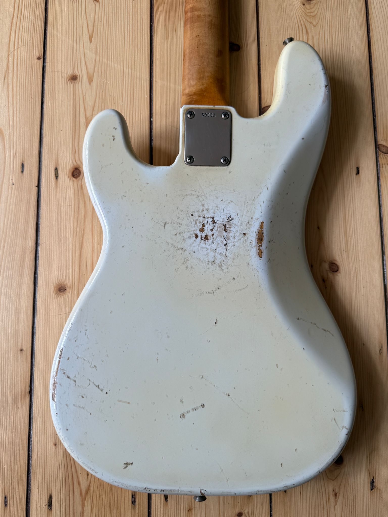 1962 Fender Precision Bass Guitar Olympic White - Vintage Bass Room