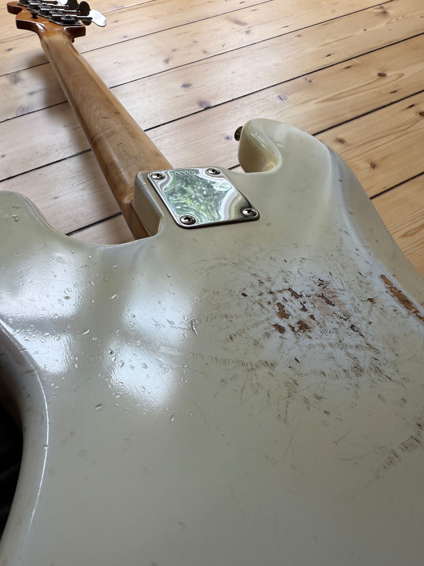 1962 Fender Precision Bass Guitar Olympic White - Vintage Bass Room