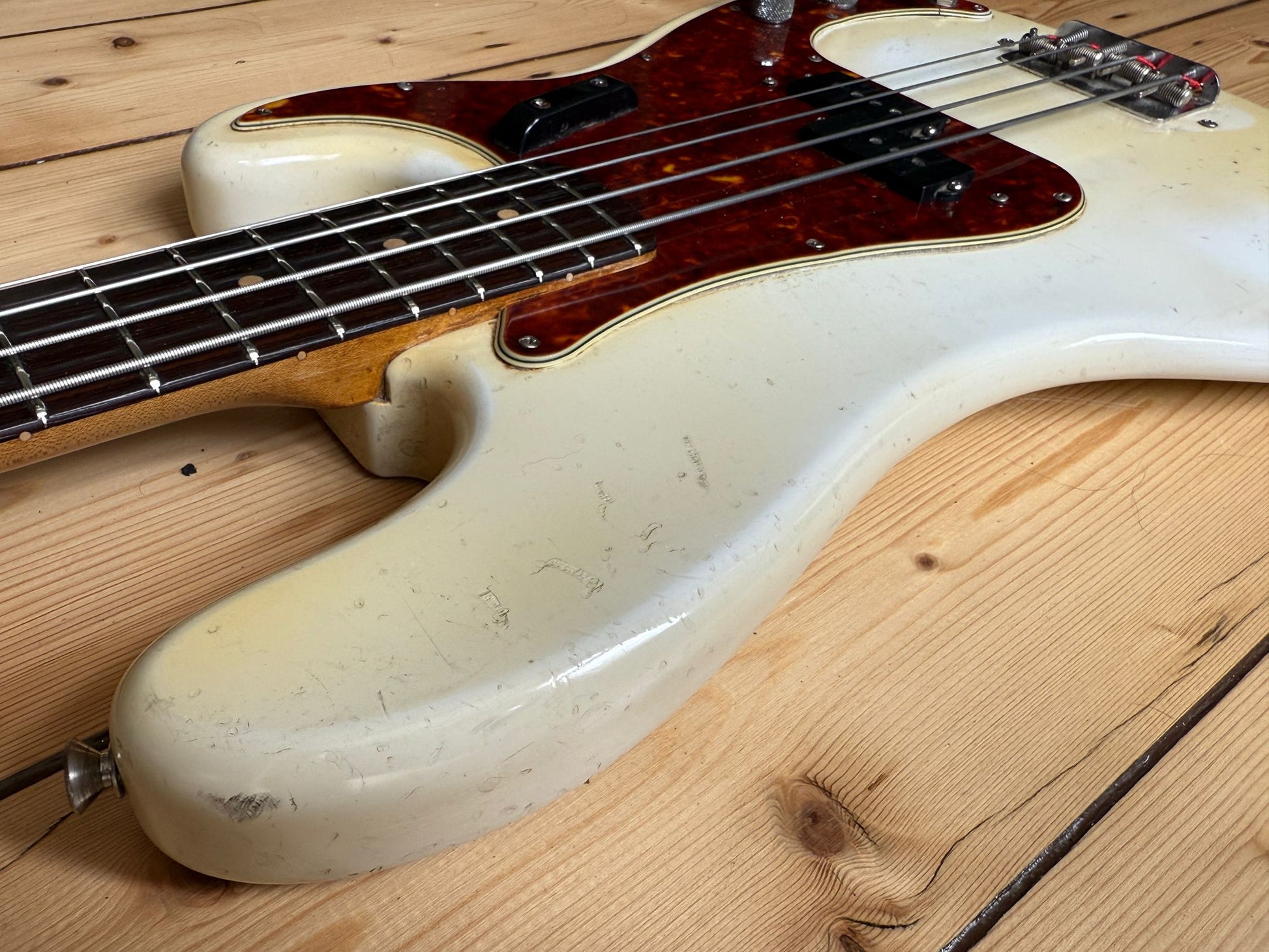 1962 Fender Precision Bass Guitar Olympic White - Vintage Bass Room