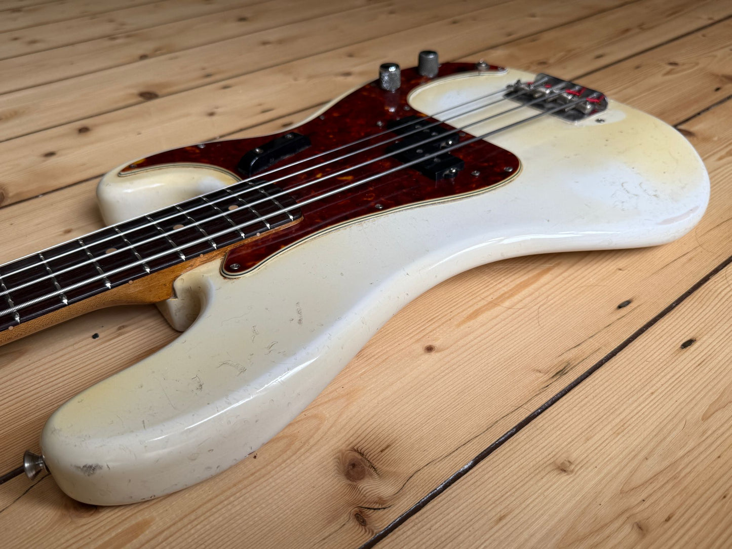 1962 Fender Precision Bass Guitar Olympic White - Vintage Bass Room