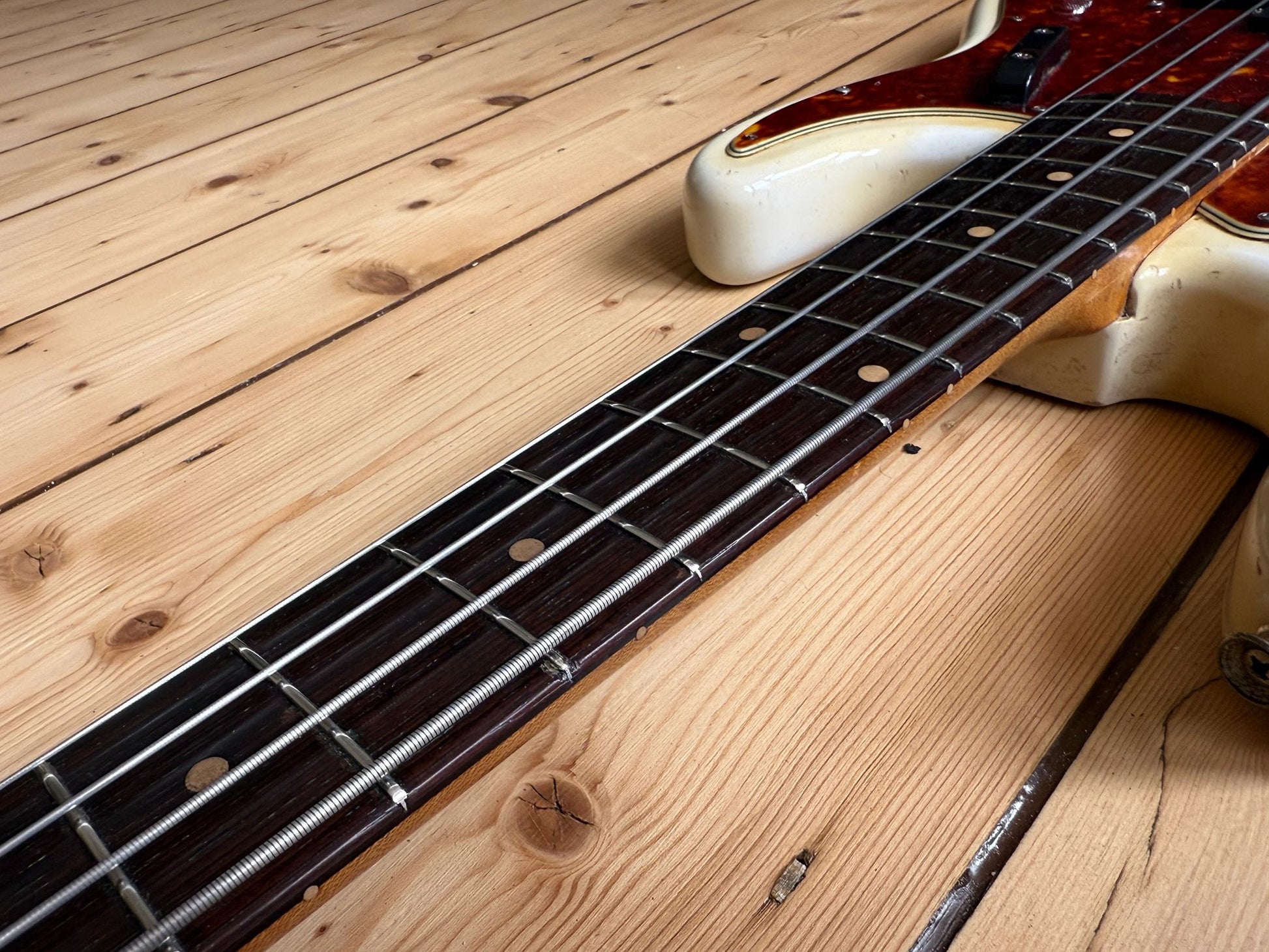 1962 Fender Precision Bass Guitar Olympic White - Vintage Bass Room