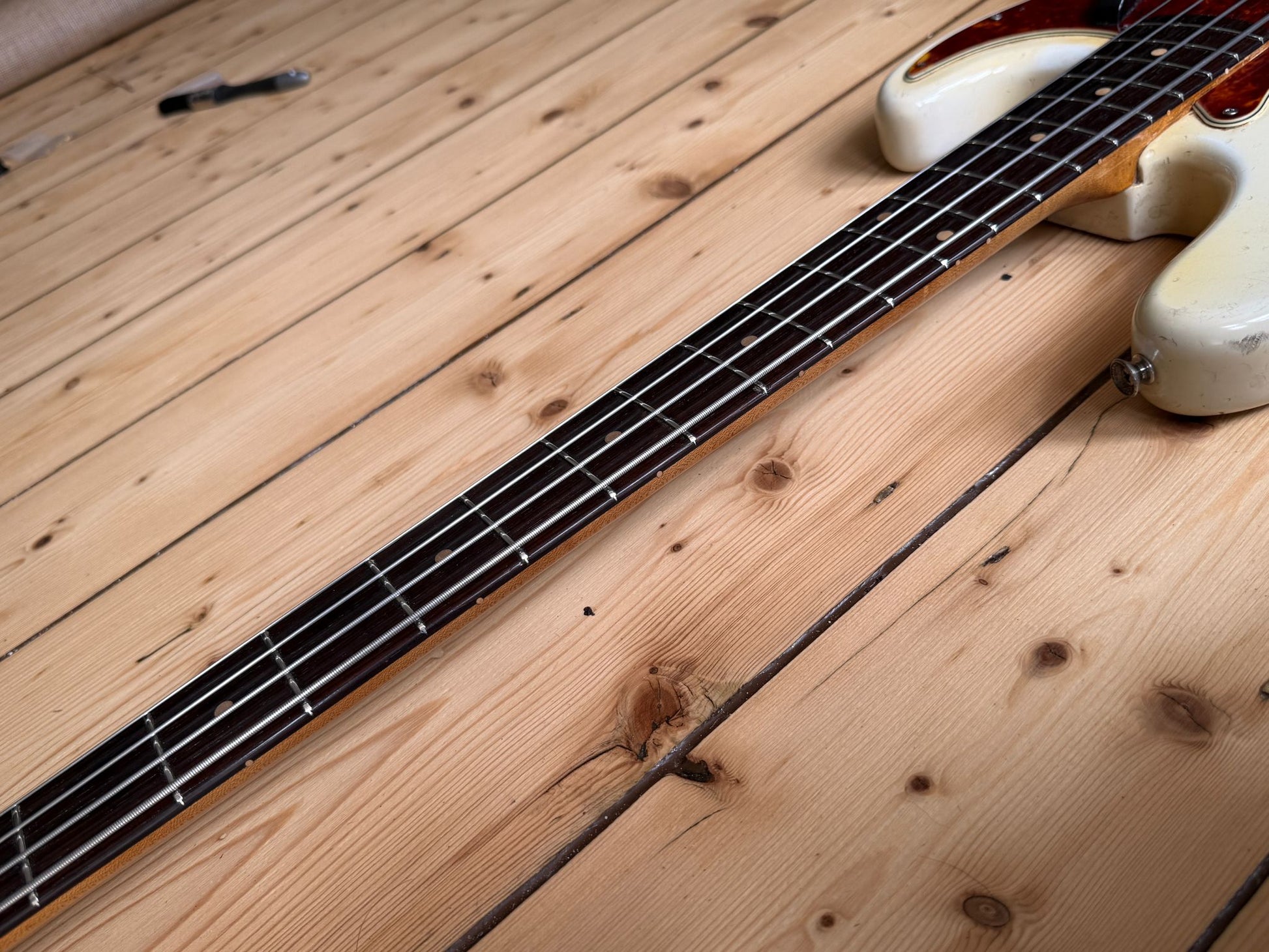 1962 Fender Precision Bass Guitar Olympic White - Vintage Bass Room