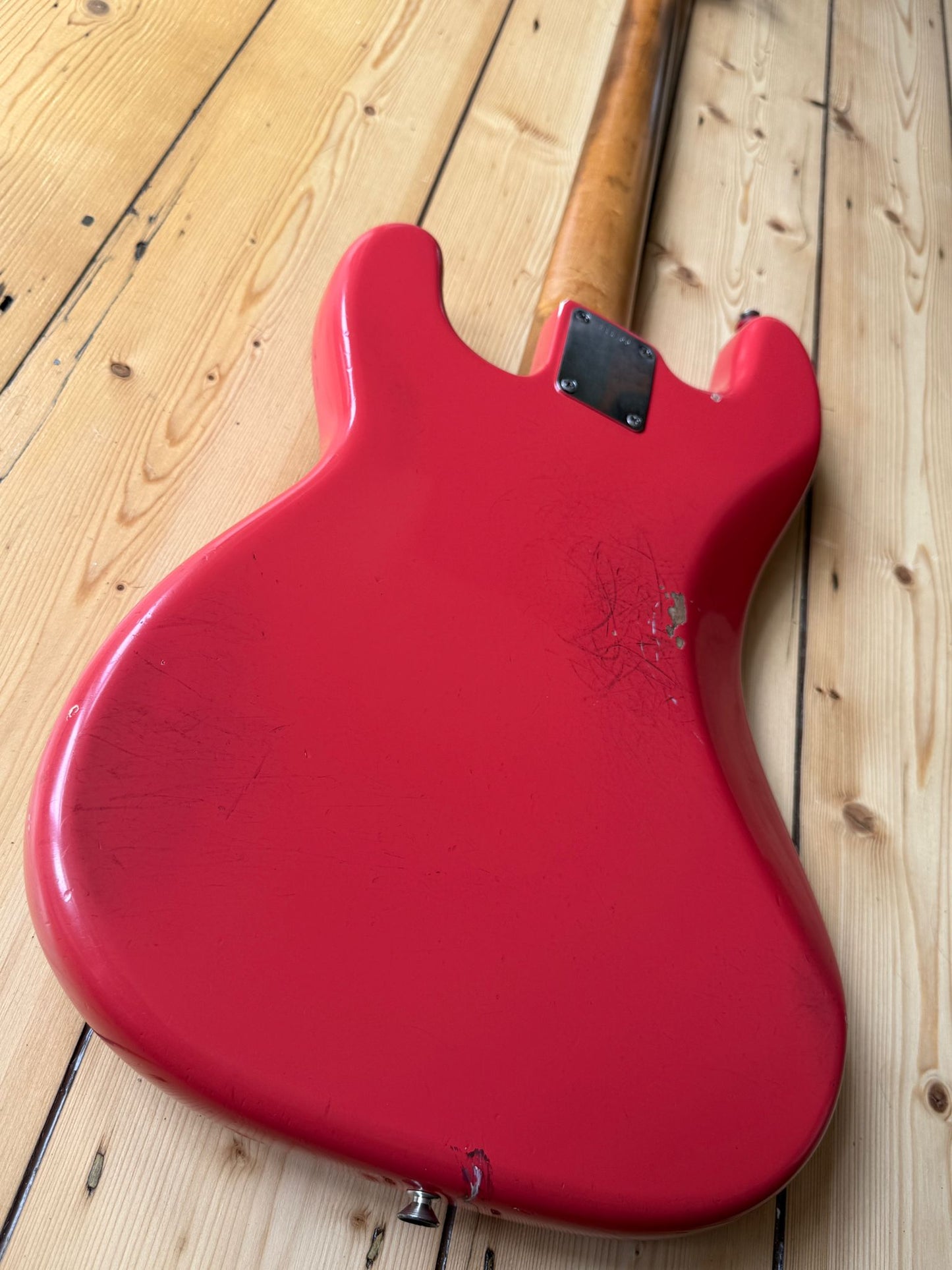 1963 Fender Precision Bass Guitar Fiesta Red - Vintage Bass Room
