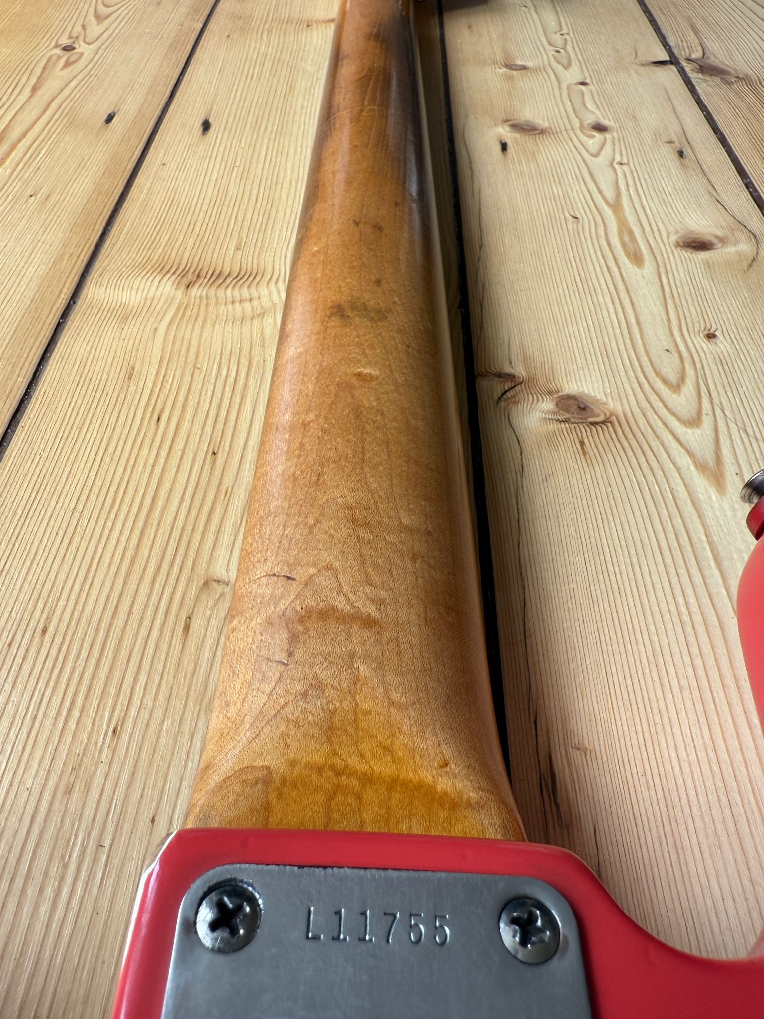 1963 Fender Precision Bass Guitar Fiesta Red - Vintage Bass Room